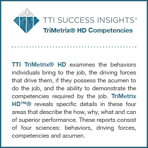 TTI Success Insights® TriMetrix® HD Competencies assessment product description