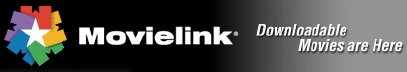 Movielink Downloadable Movies are Here logo